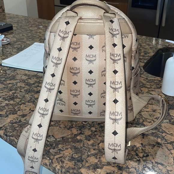 MCM backpack light pink main image 7